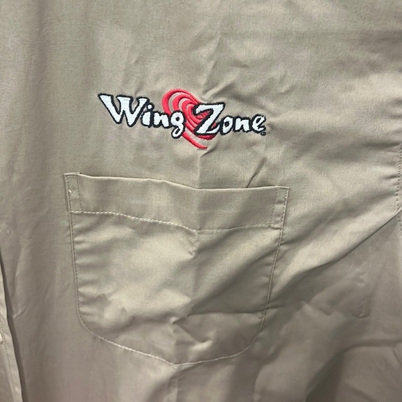 Blue Generation Khaki Short Sleeve Button Down - XL, Retro 90s Style uniform - Picture 2 of 4